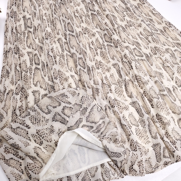 Current Air Anthropologie Snakeskin Print Sheer Lined Dress Size Small - Picture 15 of 15